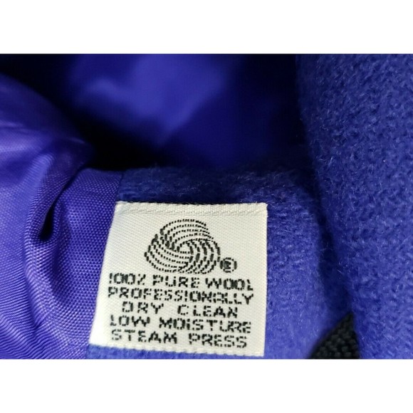 Vintage PERSONAL Womens SZ 12 Purple Wool Blend  Jacket - Picture 4 of 9